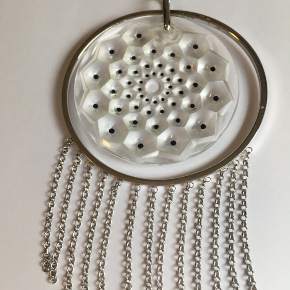 Lalique Cactus De Lalique Madallion Pendant - Picture 6 of 9